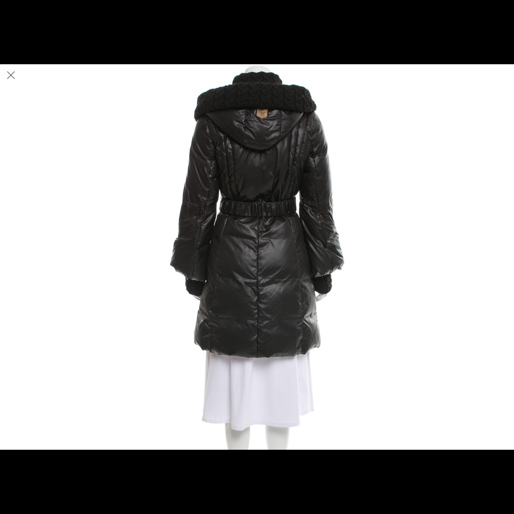 Black knee length Mackage down coat - Picture 3 of 7